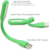 YLC 5 Pack USB LED Light Lamp Orange Navy Blue Black Pink Green 5V 1.2W view 2