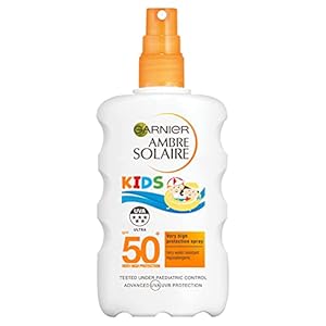 Garnier-Ambre-Solaire-Kids-Water-Resistant-Sun-Cream-Spray-SPF50-High-Sun-Protection-Kids-Suncream-Spray-SPF50-200-ml Garnier Ambre Solaire Kids Water Resistant Sun Cream Spray SPF50+, High Sun Protection Kids Suncream Spray SPF50+ 200 ml