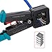 ITBEBE RJ45 Crimping Tool Made of Hardened Steel with Wire Cutter Stripping Blades and Textured Grips (RJ45 CRIMPER TURQUOISE)