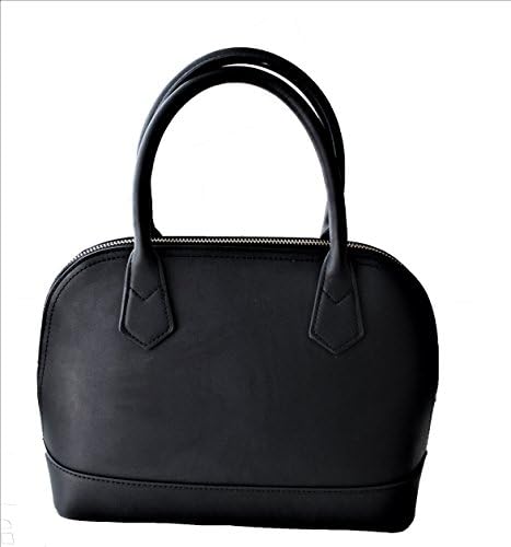 Satchel Handbag | Top Handle | Zipper Closure (Black)