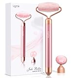 Vibrating Jade Roller for Face - 2 in 1 Electric