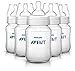 Philips Avent Anti-Colic Baby Bottles Clear, 9oz 5 Piece