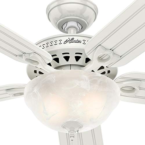 Hunter Indoor / Outdoor Ceiling Fan with LED Light and Pull