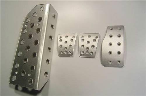 Autovation Pedal Set - Mitsubishi Lancer Evo X ('08+) Automatic Transmission - 3 Piece (Flanged Dead Pedal)