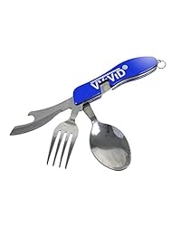 vvivid Acero Inoxidable Camping cubiertes plegable