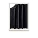 NICETOWN Blackout Curtain Temporary Blinds - Versatile Anywhere Portable Lightweight Drape with Suction Cups for Door(1 Piece,51 inches Wide by 78 inches Long, Black)
