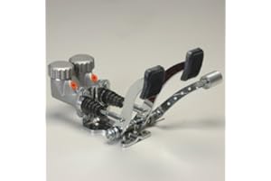 LATEST RAGE Basic Pedal Assembly With Roller Throttle And Round Reservoirs 3/4 Brake 5/8 Clutch Dune Bug Buggy Sandrail Atv Baja Bug Trike