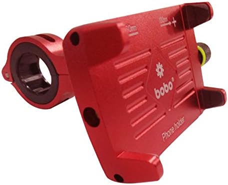 BOBO Claw-Grip Aluminium Waterproof Bike/Motorcycle/Scooter Mobile Phone Holder Mount, Ideal for Maps and GPS Navigation (Red) BOBO Claw-Grip Aluminium Waterproof Bike/Motorcycle/Scooter Mobile Phone Holder Mount, Ideal for Maps and GPS Navigation (Red)