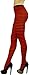 ToBeInStyle Women's Colorful Opaque Striped Tights Pantyhose Stocking Hosiery - Black/Red - One Size
