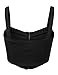 J.TOMSON Womens sleeveless Strappy Bustier Crop Tank Bralette Top