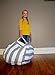 Stuffed Animal Storage Bean Bag Chair - Premium Canvas - Clean up the Room and Put Those Critters to Work for You! - By Creative QT