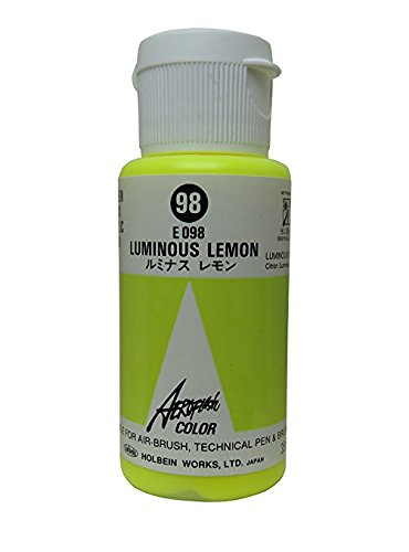 Aeroflash Color (Luminous Lemon E-098) 1 Bottle of 35ml From Holbein Japan