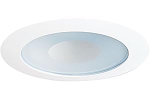 Juno Lighting 12 WWH Incandescent Recessed Shower Trim, 50 watts, 4-inch, White, Unfinished