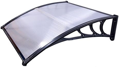 Utopkingdaily 39"x39" Modern Polycarbonate Cover Window Awning Rain Shelter Front Back Porch Shade Patio Eaves Cover