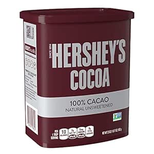 HERSHEY'S Naturally Unsweetened Cocoa, Baking Cocoa, 23 oz Container