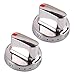 NX58f5500SS Knob Compatible with Samsung Stove Knobs NX58F5700WS NX58H5600SS NX58H5650WS ( 2Pcs) Oven Range Gas Dial Stove Knobs DG64-00472A / DG64-00347A Knobs0BFGS| FX710BGS Gas Stove Konbs
