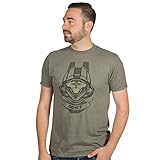 JINX Halo Men's Buck Premium Cotton/Poly T-Shirt (Platinum Heather, Large)