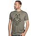 JINX Halo Men's Buck Premium Cotton/Poly T-Shirt (Platinum Heather, Large)