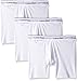 Calvin Klein Men's Microfiber Stretch Multipack Boxer Briefs, White, Small