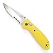 Custom Laser Engraved Benchmade Mini-Griptilian Mod Drop Point Combo Edge, Yellow Knife 556S-YEL