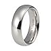 iTungsten 4mm 5mm 6mm 8mm White/Regular Tungsten Rings for Men Women Wedding Bands Classic Domed Polished Shiny Comfort Fit