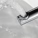 Fapully Contemporary Bathroom Sink Faucet with Rotating Spout 11.8 inch Tall Vessel Sink Faucet,Chrome & White