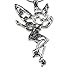 Silver Crystal Fairy Angel Wing Tinkerbell Mood Necklace Jewelry Pendant Best for Women Little Teen Girls