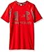 Under Armour Boys' HeatGear Armour Up Digi Fitted Short Sleeve Shirt, Risk Red (600)/Graphite, Youth Medium