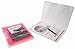 Clear Plastic A4 Paper File Box Document Storage Box Case Organizer 2 Pack (Clear)