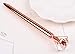 Scettar 6 Pcs Rose Gold Pen with Big Diamond/Crystal, Metal Ballpoint Pen fine point white pen rose gold office supplies Rose Gold /White Office Supplies, Black Ink (6pcs)Scettar 6 Pcs Rose Gold Pens,
