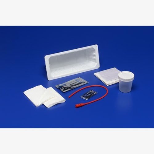 Kendall KenGuard Urethral Catheter Tray - Sterile : 14 Fr Without catheter - PVP swab