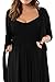 Pink Queen Women's Mock Two-Piece Maternity Dress 3 4 Sleeve
