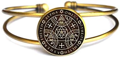 Solomon Sigil Logo Round Bracelet Bangle Charm Bangle Jewelry Gift Gaudy Adventurer,TAP083