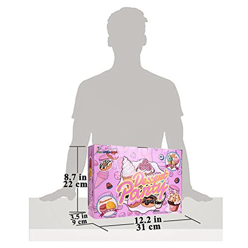 image for Fun Little Toys Scoop Stacking Ice Cream Cone and Desserts Tower-54Pcs