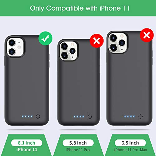 LanLuk Battery Case for iPhone 11, 6800mAh Portable Protective Charging