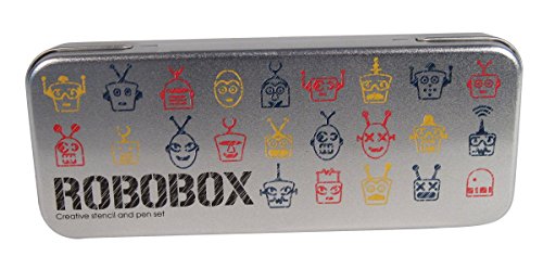 1 X Robot Stencil Drawing Kit- Robobox by NPW