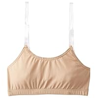 Clementine Apparel - Big Girl Pull On Clear Elastic Detachable Straps Dance Bra