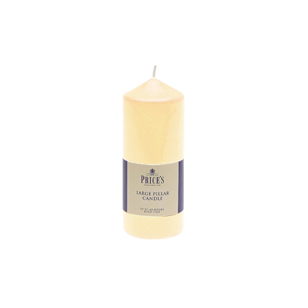 Price's Candles - 6" Ivory Pillar Candles - Smokeless Burn - Unscented - Slow Burning - Non-Drip - Multi-Purpose
