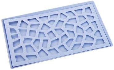 &ZHOU Kitchen Supplies,2PCS, Wheat Straw Drain Tray, Double Layer, Fruit Plate, Plastic Cup Tea Set Drain Tray, Tray, Blue