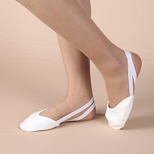 Half Toe Dance Shoe Sole Sock Flat Slipper for Ballet Dancer Daily Class Practice and Rhythmic Gymnastic