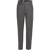 Boys Dress Pants Flat-Front Skinny fit - Poly Rayon Giovanni Uomo Grey 18