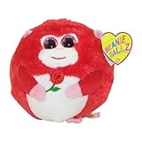 Ty Beanie Ballz In Love Monkey with Rose Plush