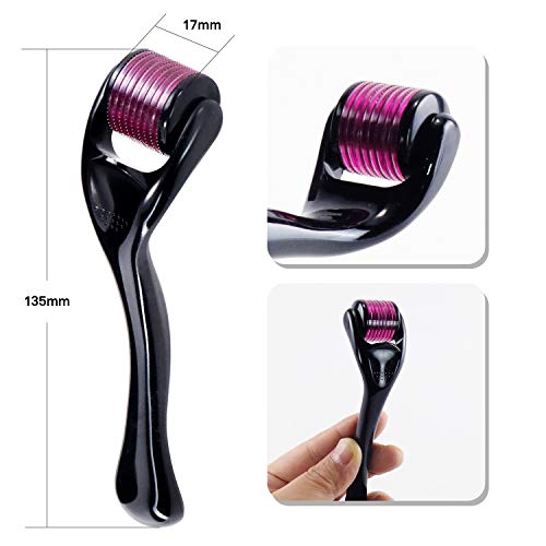Derma Roller - 540 Micro Needles, 0.25mm Titanium Facial Massage Tool for Revitalizing and Rejuvenating Your Skin