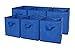 Sodynee? Foldable Cloth Storage Cube Basket Bins Organizer Containers Drawers, 6 Pack, Blue