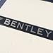 Matte Black Laser Engraved Bentley Stainless Steel USA License Plate Frame With Engraved Steel Logo Screw Cap Combo 12.25