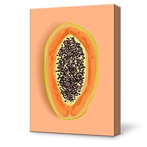 Canvas Wall Art Papaya Modern Home Decor Canvas Painting Wall Decoration for Bedroom Living Room 12x18 inches