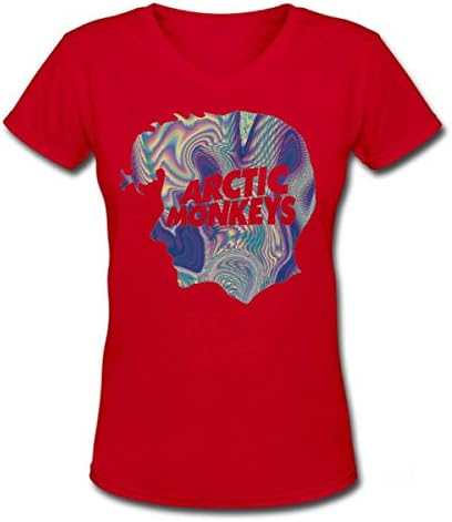 V-Neck Women Rock Bands Arctic Monkeys Print T Shirt Top