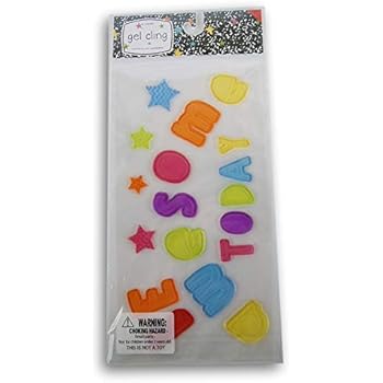 Impact Innovations Back to School Classroom Window Gel Clings - Be Awesome Today - 18 Piece