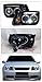 Blk Halo Led Projector Head Lights Parking Signal+Fog K2 Vw Jetta Bora Mk4
