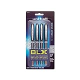 uni-ball Vision Elite BLX Infusion Rollerball Pens, Micro Point (0.5mm), Assorted Colors, 4 Count